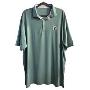 Horn Legend Bamboo Charcoal Luxury Performance Men’s Polo Green Size 2XL